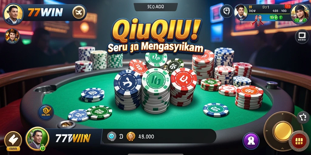 Tampilan gameplay seru dari 77WIN QiuQiu.