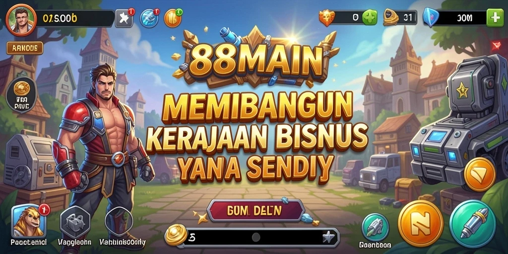 Tangkapan layar gameplay 88MAIN dalam membangun bisnis Tycoon.