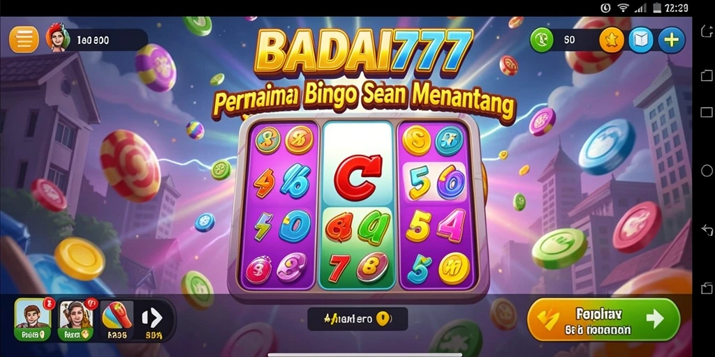 Tampilan gameplay menarik dari BADAI777 saat bermain Bingo.