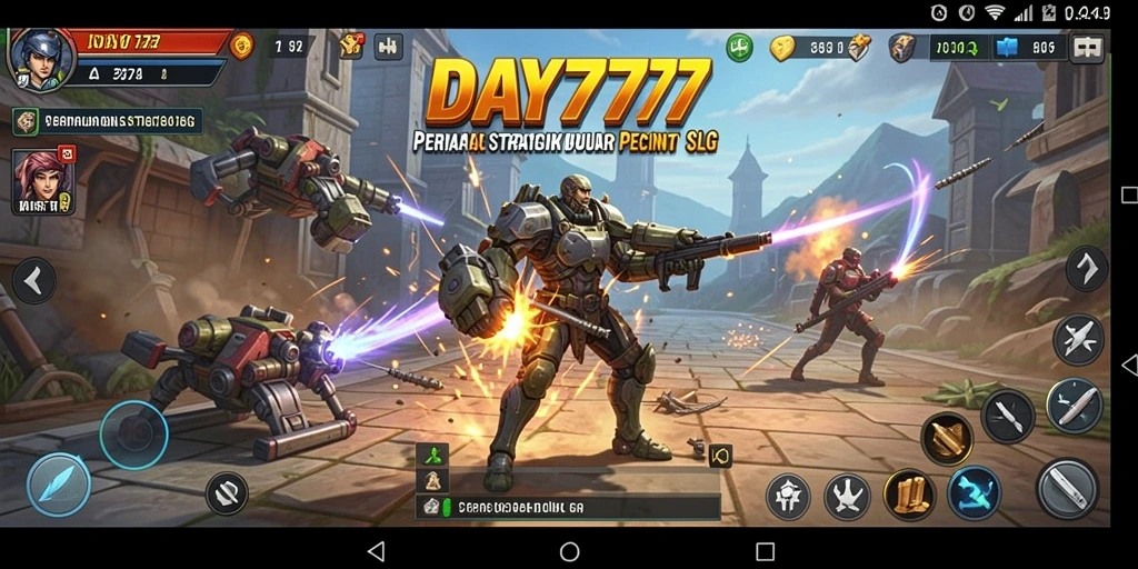 Tampilan dinamis dan menarik dari gameplay DAY777.