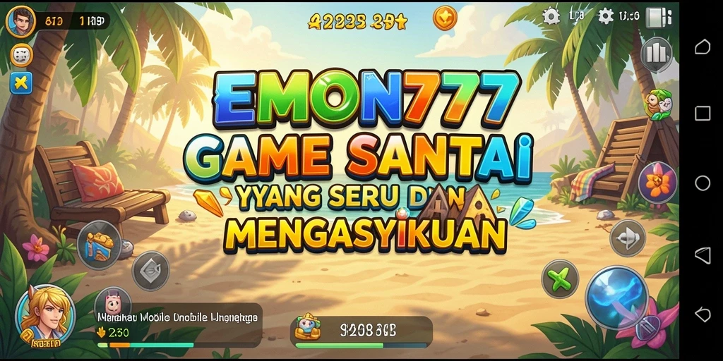 Tampilan gameplay <strong>EMON777</strong> dengan antarmuka yang cerah dan menyenangkan.