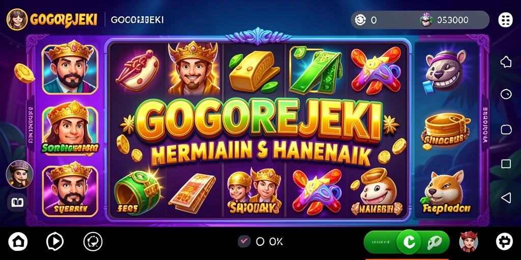 Tampilan antarmuka permainan Slot yang menarik dan menyenangkan.