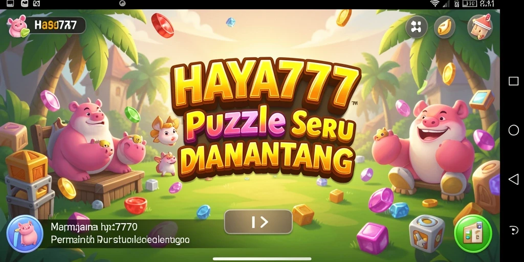 Tampilan gameplay HAYA777 yang menarik dengan berbagai jenis puzzle.