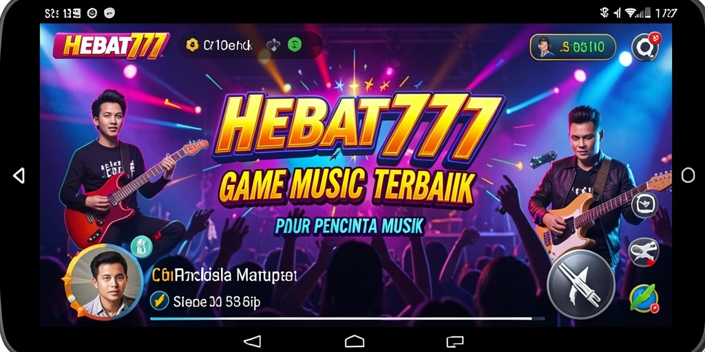 Tampilan gameplay seru dengan berbagai pilihan lagu.