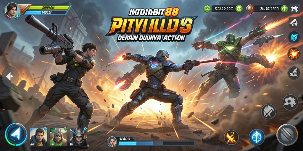 Tampilan gameplay mendebarkan di INDOBIT88 yang penuh aksi.