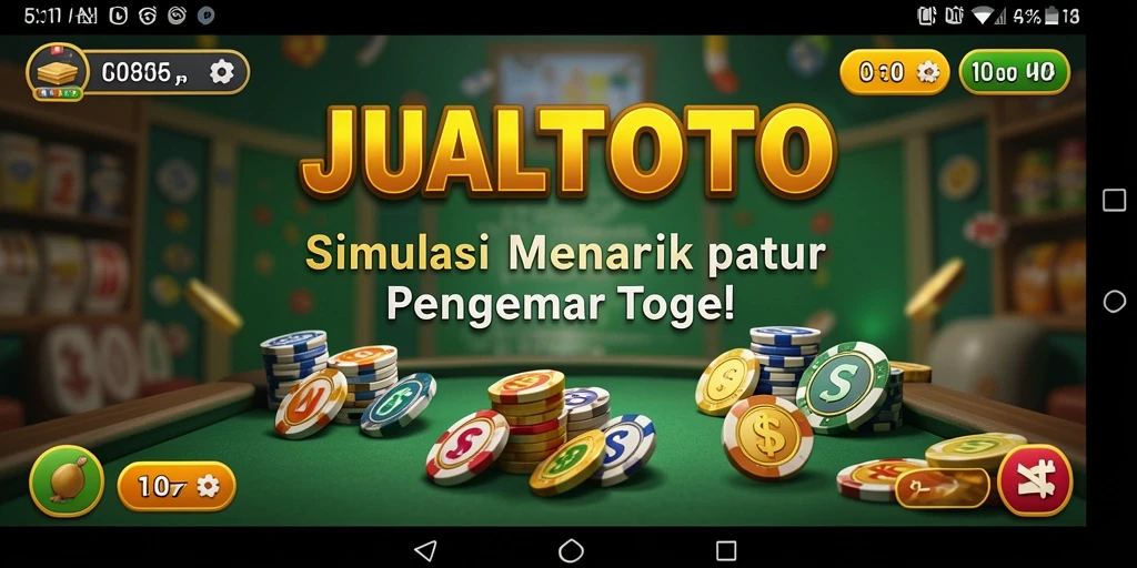 Tampilan gameplay seru dan interaktif di JUALTOTO.
