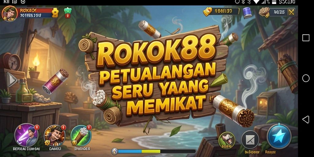 Tampilan gameplay ROKOK88 yang penuh petualangan dan tantangan.