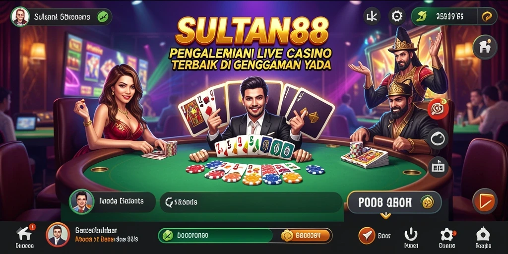 Tampilan menarik dan gameplay seru di SULTAN88 Live Casino.