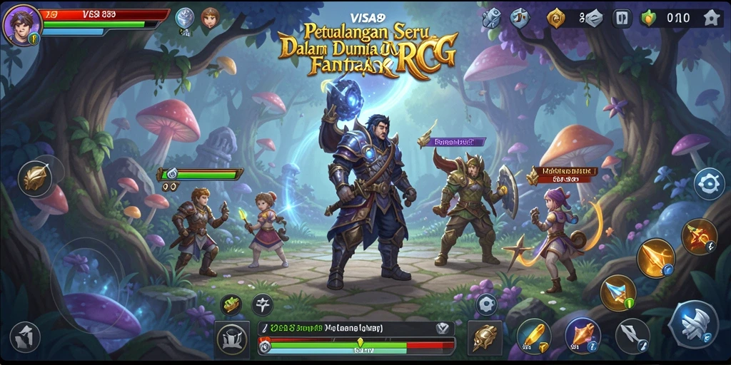 Tampilan gameplay RPG yang mengesankan dalam VISA89.