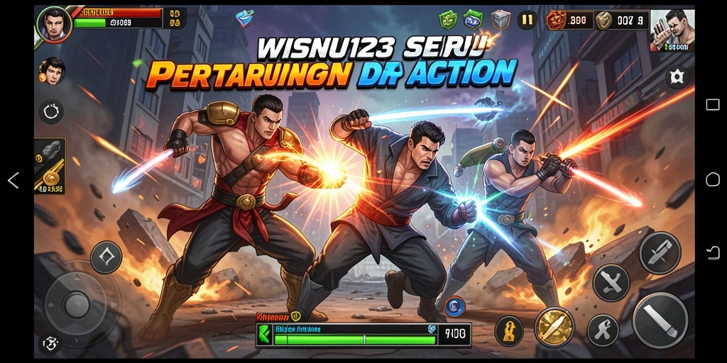 Gameplay seru dari WISNU123 dengan pertarungan yang mendebarkan.